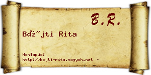 Bőjti Rita névjegykártya